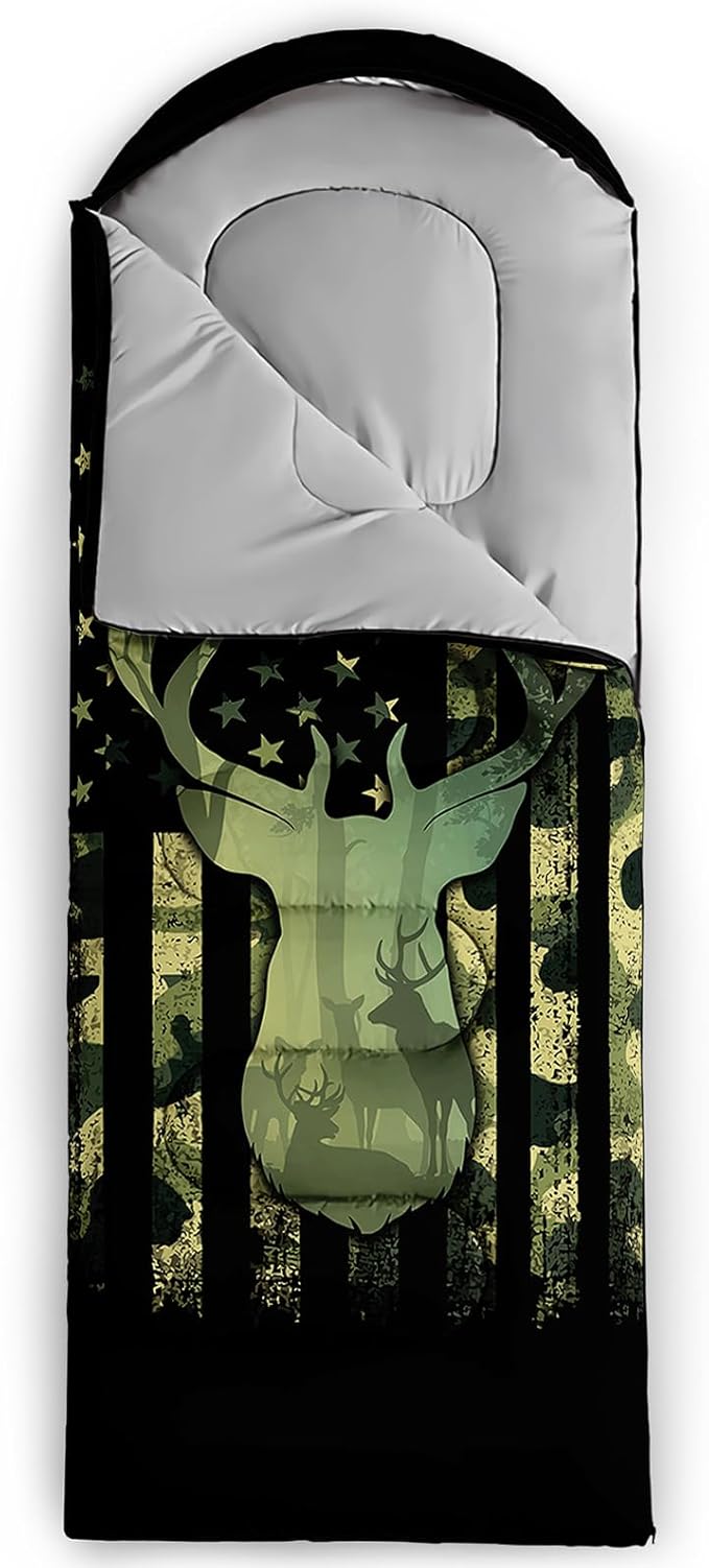 Sleeping Bags for Girls Adults, 3 Season Warm Cool Weather,Lightweight Waterproof Sleeping Outdoors, Camping Gear Equipment
