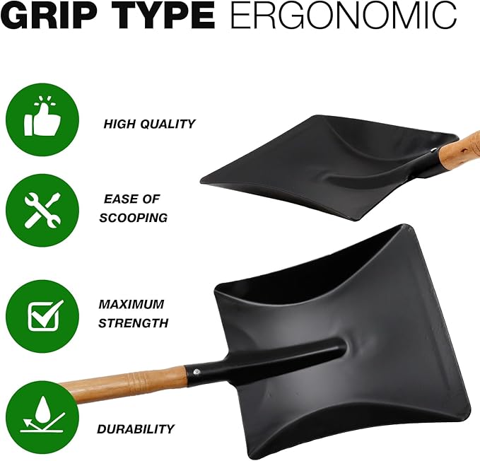 Fireplace Ash Shovel Tool Scoop Dust Pan Coal Hand Shovel Fire Stove Fireplace Trowel Ash Sweep Farm Wood