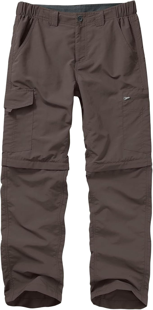 Mens Hiking Pants Convertible Lightweight Quick Dry Zip Off Fishing Safari Camping Travel boy Scout Pants