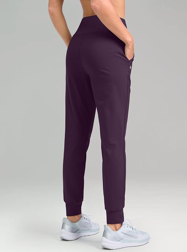 G Gradual Women's Fleece Lined Joggers High Waisted Water Resistant Thermal Hiking Pants Cold Weather Sweatpants with Pockets
