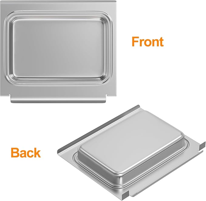 SafBbcue 67047 Grease Catch Pan Drip Pan for Spirit II E/S 210, E/S 220 Spirit II E/S 310, E/S 320, E/S 330 Genesis II 200 300 Grease Drip Tray with 12pcs Aluminum Foil Liner