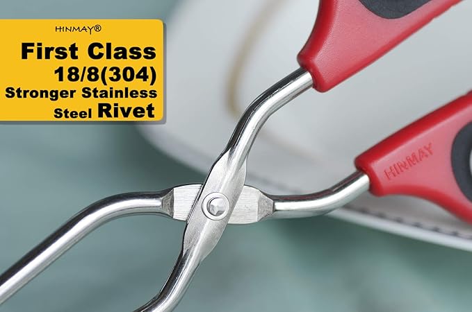 Scissor Tongs 11-Inch Heavy Duty Stainless Steel Scissor Cooking Tongs