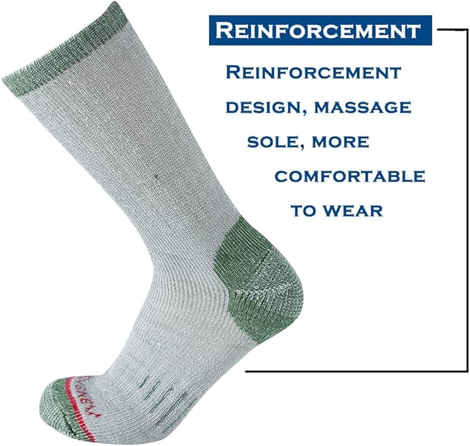 Merino Wool Men Crew Socks Warm Socks Athletic Socks for Men, Suitable for Hiking,Trekking,Camping …