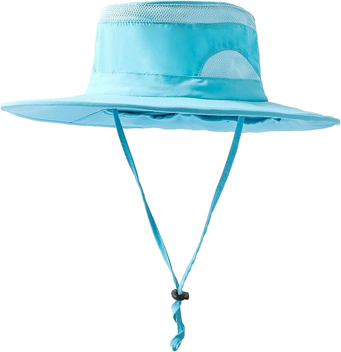UV 50+ Sun Protection Hat for Men Women, Wide Brim Bucket Hat for Outdoor Sport & Works Fishing Hat with Neck Flap