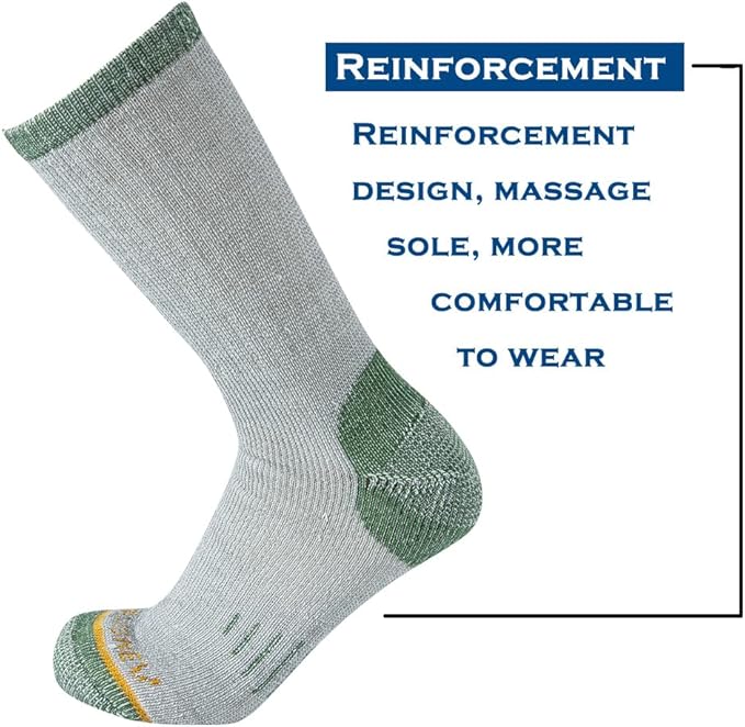 Merino Wool Men Crew Socks Warm Socks Athletic Socks for Men, Suitable for Hiking,Trekking,Camping …