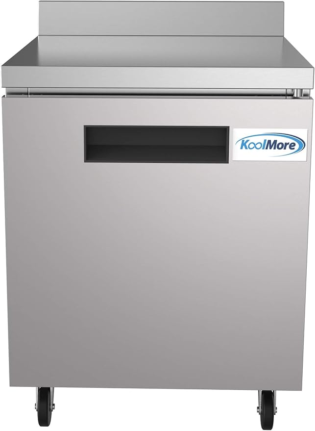 KoolMore RWT-1D-6C Commercial, Refrigerator Single Door, Stainless Steel