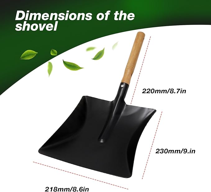 Fireplace Ash Shovel Tool Scoop Dust Pan Coal Hand Shovel Fire Stove Fireplace Trowel Ash Sweep Farm Wood