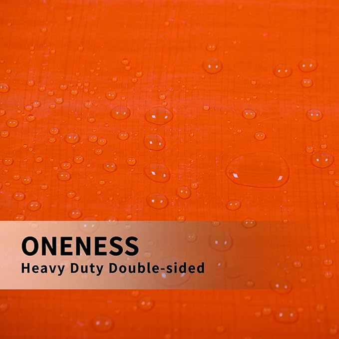 ONENESS Concrete Blanket, Construction Concrete Curing Blanket 3.6mm/0.15inch Thickness, Tarpaulin, Multipurpose Use Waterproof Tarps,12' x 24'