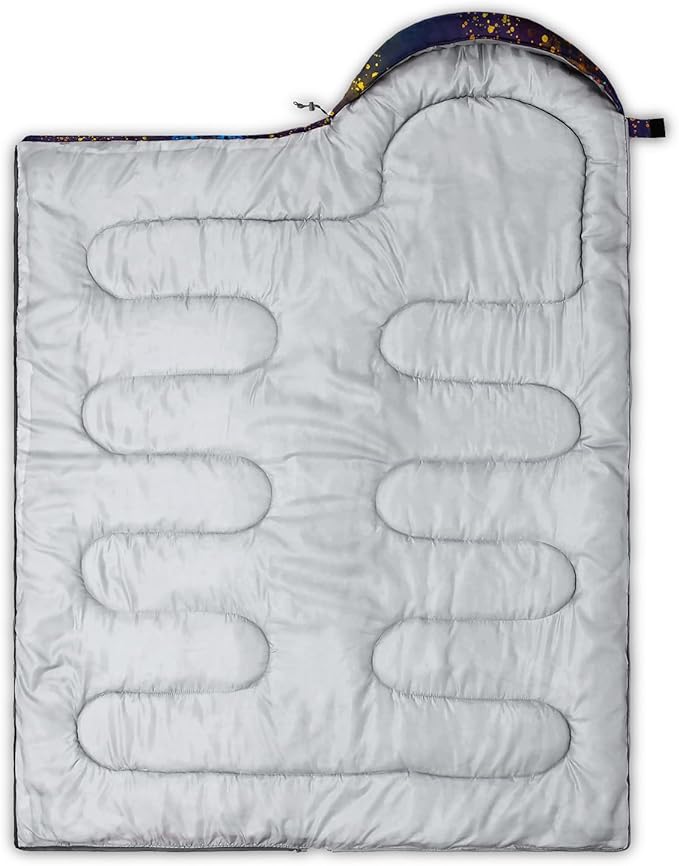HOSIMA Cartoon Axolotl Sleeping Bags for Kids 10-12,Blue Cartoon Kids Sleeping Bags for Girls Boys,Compact Sleeping Bag for Camping Essentials and Hiking.