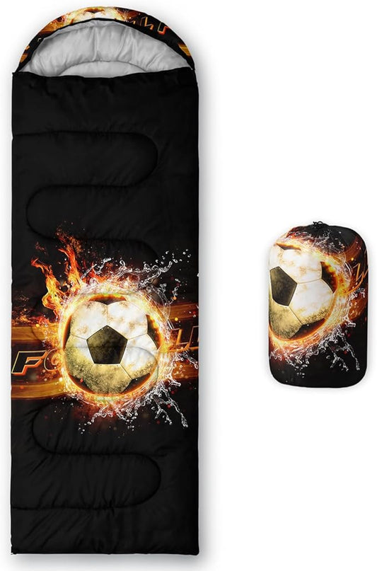 HOSIMA Dear Hunting Pattern Cold Weather Sleeping Bags for Adults,Black Light Weight Sleeping Bags for Kids Adults,WaterProof Sleeping Bags for Outdoors Hiking.