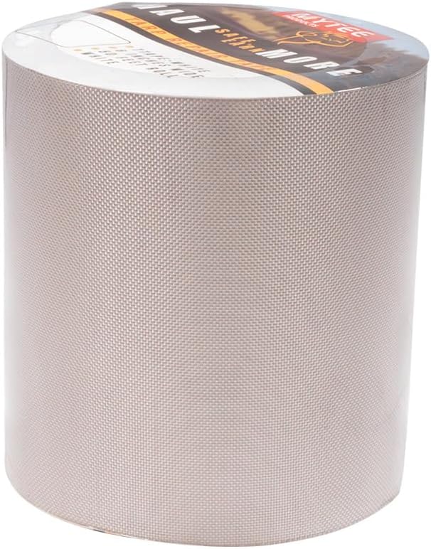 Mytee Products 8.8 oz Waterproof White Vinyl Tarp Repair Tape 6 Inch x 50 FT with Heavy Duty Adhesive Backing - Tarp Patch Kit, Tarp Repair Kit