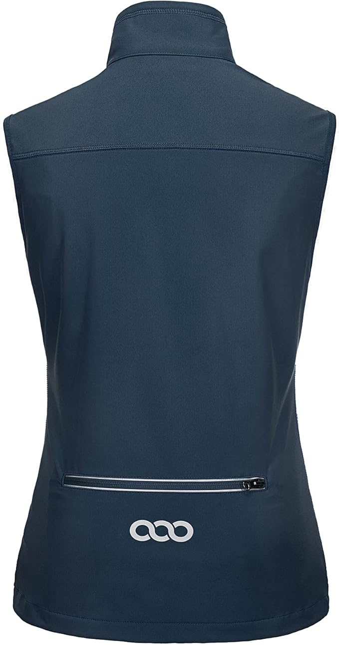 33,000ft Women's Lightweight Running Vest Outerwear with Pockets, Windproof Sleeveless Jacket for Golf Hiking Travel