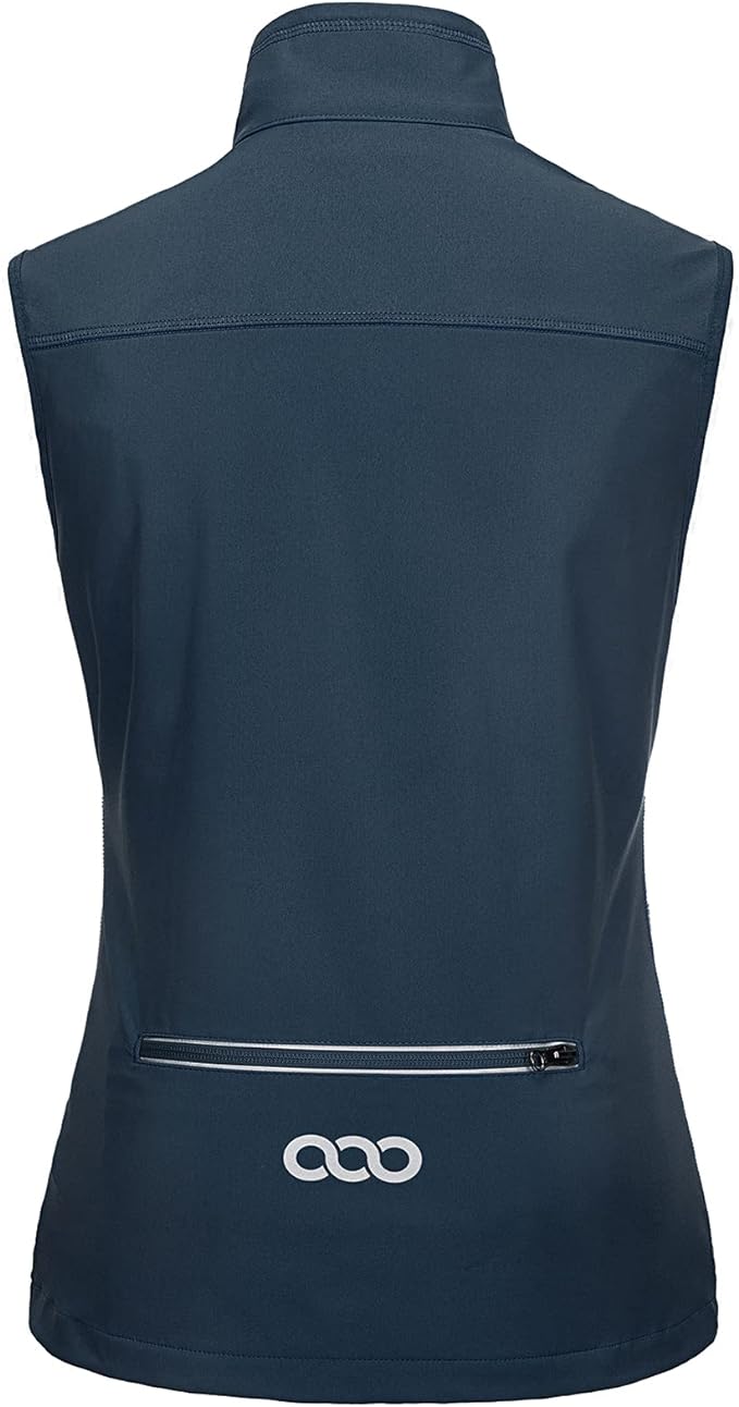 33,000ft Women's Lightweight Running Vest Outerwear with Pockets, Windproof Sleeveless Jacket for Golf Hiking Travel
