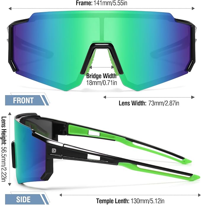 DUCO Polarized Sports Sunglasses for Men Women UV400 Protection Baseball Cycling Running Fishing Sunglasses DC0068