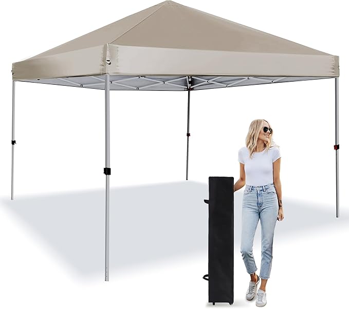 Canopy Tent 8X8 FT,Instant Pop Up Shelter w/Carry Bag,4 Ropes,Adjustable Straight Leg Heights,8X8 FT Top Shelter Tents for Parties,Garden,Commercial Event,Black