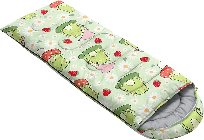 AILONEN Outer Space Astronaut Camping Sleeping Bags,Lightweight & Waterproof,3 Season Warm & Cool Weather,Cartoon Sleeping Bags for Kids,Boys Girls Travelling,Outdoors