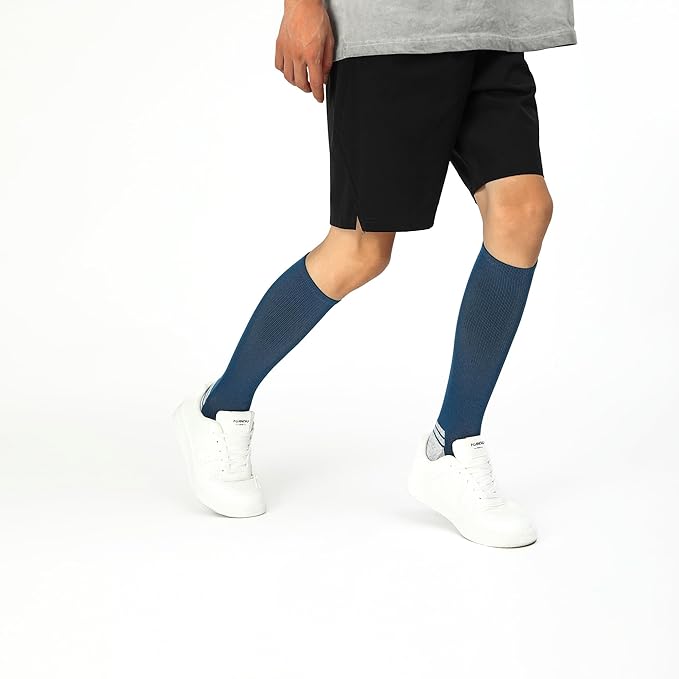 WANDER 3-6 Pairs Men's Athletic Run Cushion Over-the-Calf Tube Socks