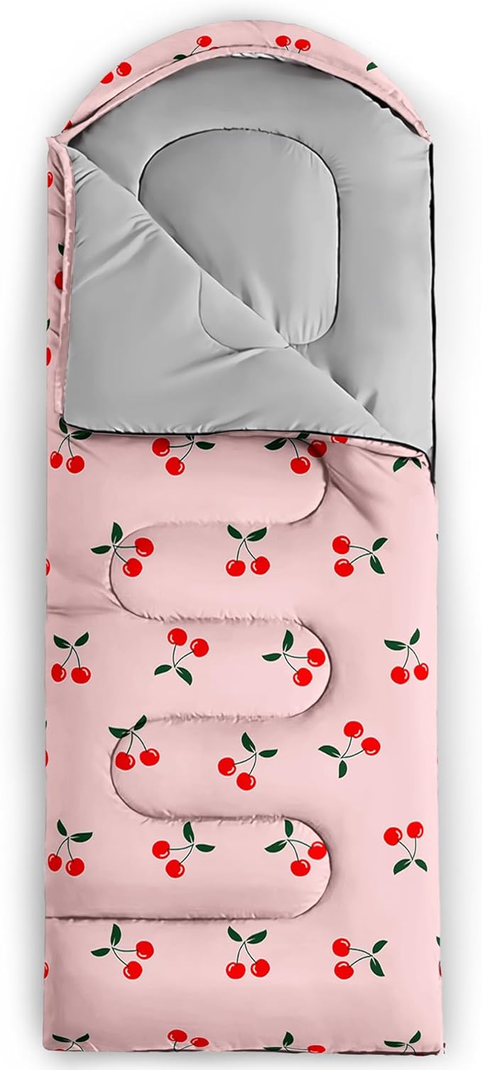AILONEN Outer Space Astronaut Camping Sleeping Bags,Lightweight & Waterproof,3 Season Warm & Cool Weather,Cartoon Sleeping Bags for Kids,Boys Girls Travelling,Outdoors
