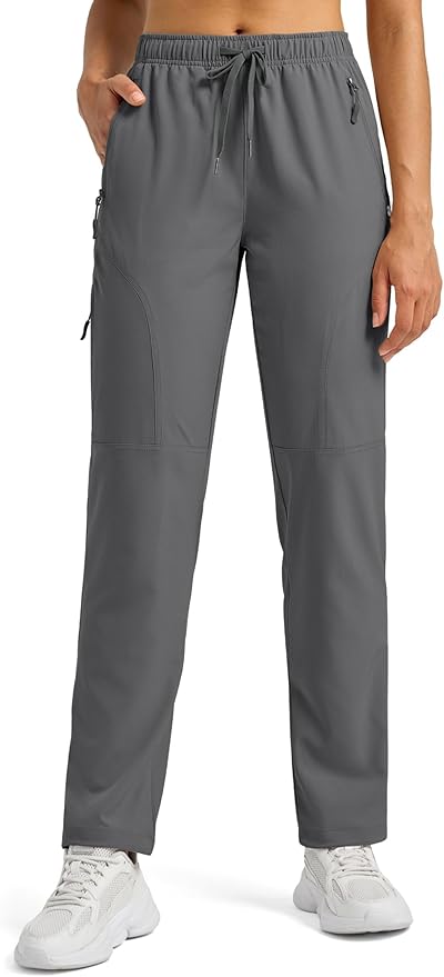 Willit Women's Hiking Pants Quick Dry Cargo Pants Lightweight Water Resistant Travel Golf Pockets Petite/Regular/Tall