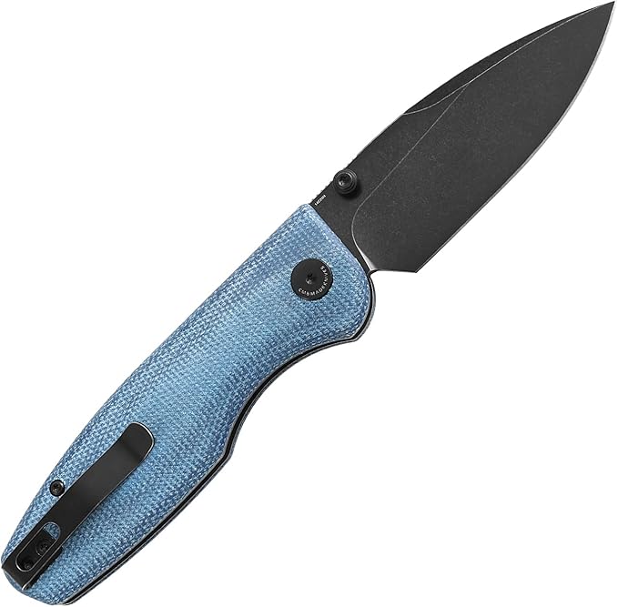 CMB Predator V3 Pocket Folding Knife for EDC with 3.42" Micarta Handle 14C28N Steel Blade Camping Hiking Knife with Pocket Clip for Men Women CMB-19 (CMB-19E)