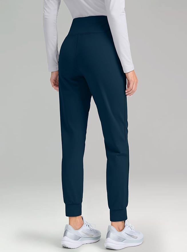 G Gradual Women's Fleece Lined Joggers High Waisted Water Resistant Thermal Hiking Pants Cold Weather Sweatpants with Pockets