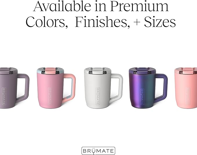 BrüMate Müv - 15oz 100% Leak Proof Insulated Coffee Mug with Handle & Lid - Stainless Steel Coffee Travel Mug - Double Walled Coffee Cup (OD Green)
