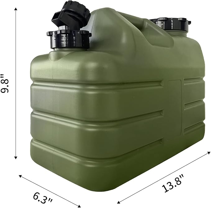 3 Gallon Water Container with Spigot, Portable Camping Water Jug, BPA Free Water Storage Tank for Camping, Vehicle, Car, Outdoor Hiking, Picnic, Emergency