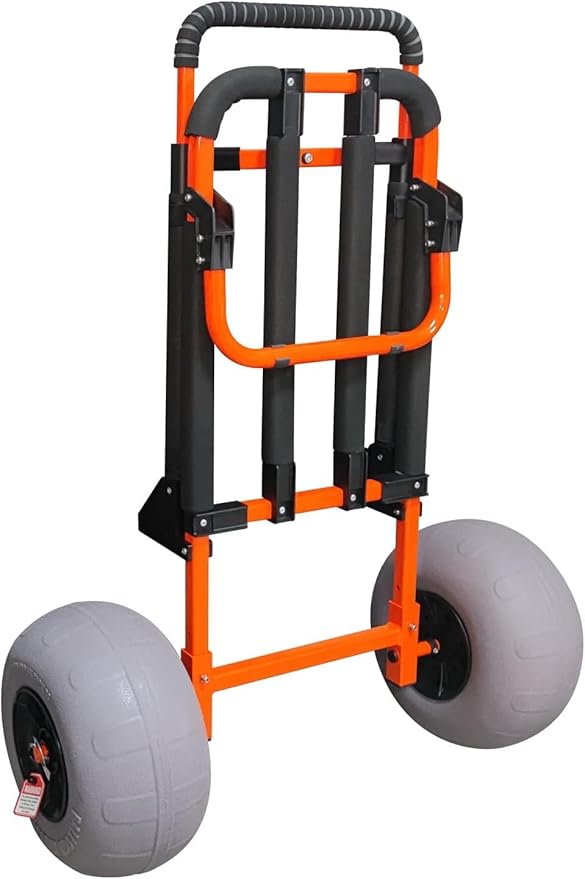 Beach Trolley Cart with 12inch Balloon Wheels for Sand All Terrain