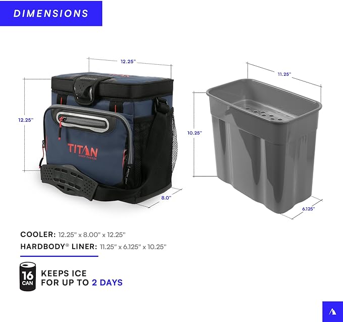 Titan by Arctic Zone 30 Can Zipperless Soft Cooler with HardBody Liner