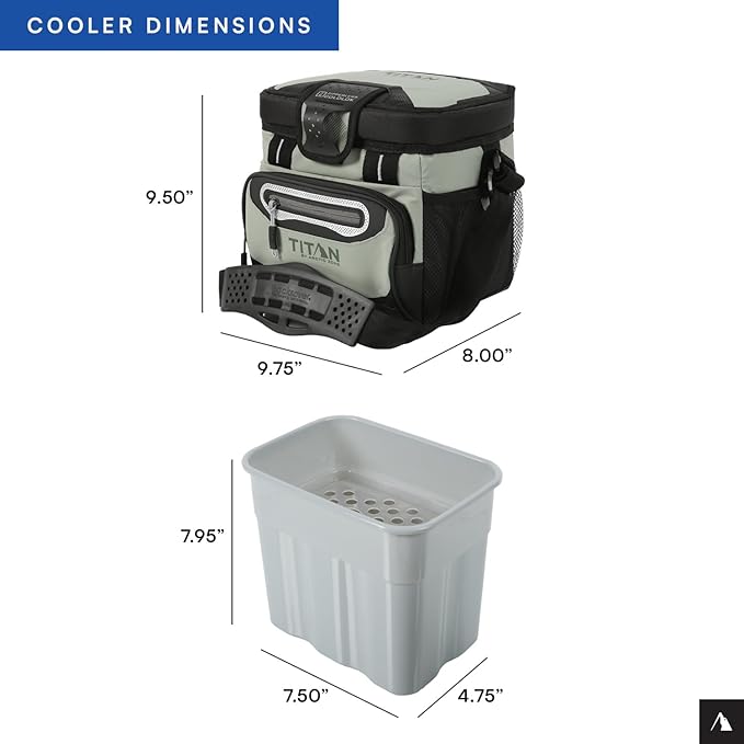 Titan by Arctic Zone 30 Can Zipperless Soft Cooler with HardBody Liner
