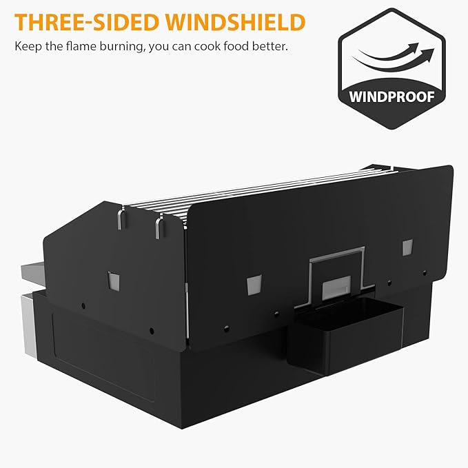 22 Inch Griddle Wind Guard/Wind Screen and Warming Rack for Blackstone 22 Inch Griddle Accessories Kit for Blackstone (For 22")