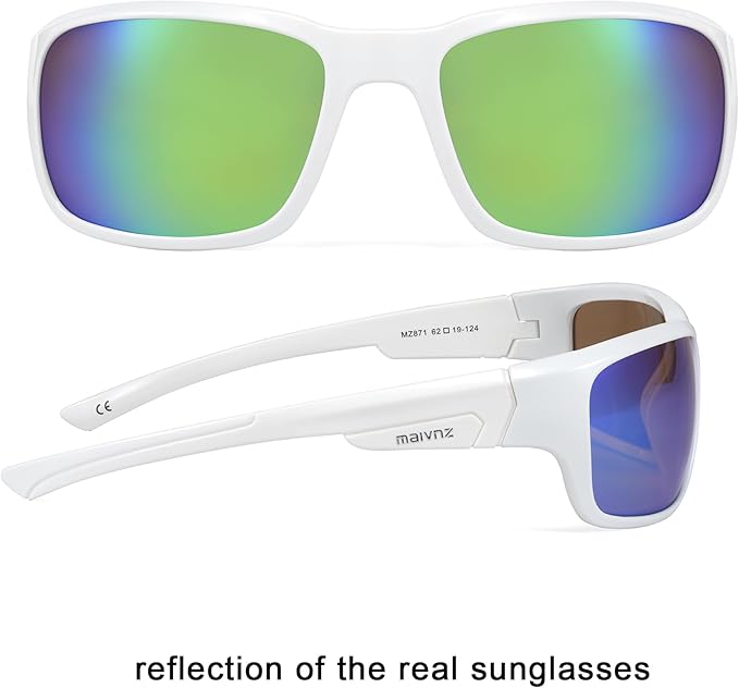 Floating Polarized Fishing Sunglasses for Men UV Protection Fishing Glasses Boating Kayaking Water Sport Glasses