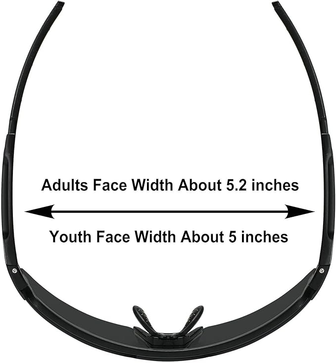 OMEKOL Two Sizes For Adults and Youth Polarized Sunglasses Men Women Outdoor Sport Baseball Glasses UV400 Cycling Eyewear