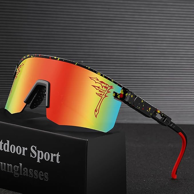 Two Sizes Baseball Sunglasses For Adults and Youth Boys Girls Kids UV400 Men Women Outdoor Sports Sun Glasses