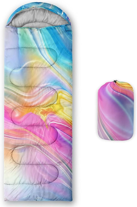 Print sleeping bag,sleeping bags,Outdoor Camping Sleeping Bag,Suitable For Children Boys And Girls Portable,Waterproof,Compact And Lightweight,Great For Outdoor Camping,Backpacking And Hiking
