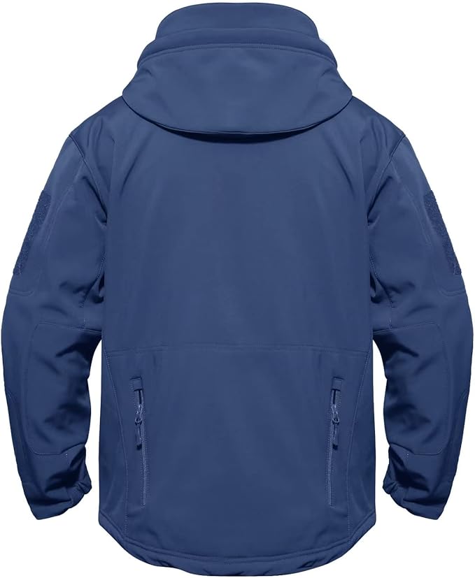 MAGCOMSEN Men's Tactical Jacket 7 Pockets Performance Fleece Lined Water Resistant Ski Snow Soft Shell Winter Coats