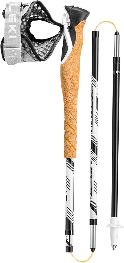 LEKI Cross Trail FX.One Superlite Carbon Collapsible Lightweight Trekking Poles for Hiking & Trail Running