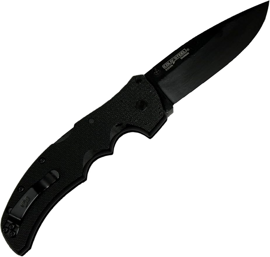 Cold Steel Recon 1 4" S35VN Razor-Sharp Blade 5.375" G-10 Handle Tactical Folding Knife w/Tri-Ad Lock, Ambidextrous Pocket/Belt Clip