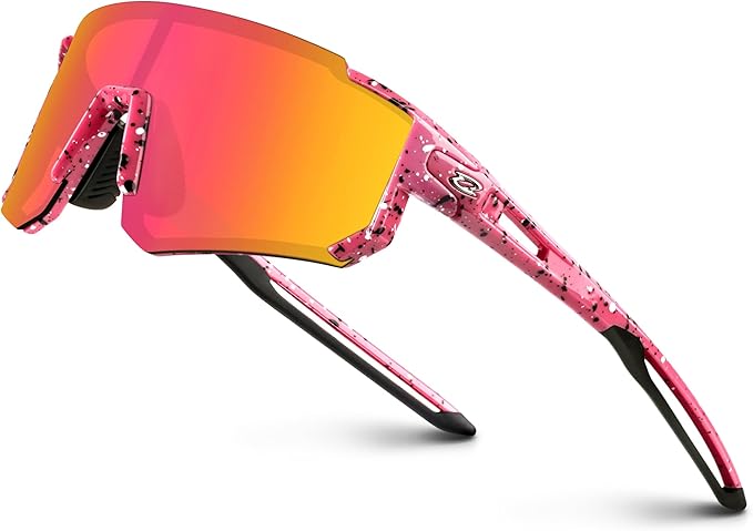 RIVBOS Youth Baseball Sunglasses for Kids(Boys&Girls) Polarized UV Protection Cycling Glasses RYS008