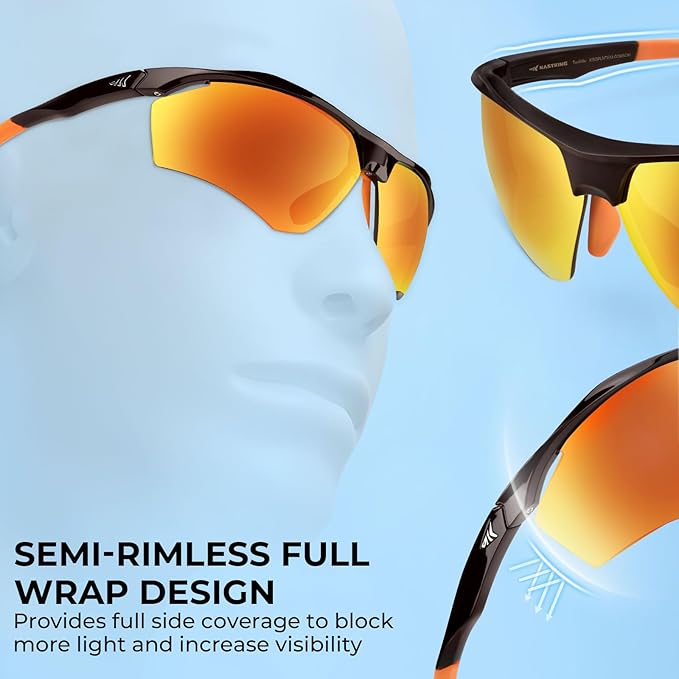 KastKing Tenmile Polarized Sunglasses for Men & Women, UV Protection,Sport Sunglasses Cycling Fishing Outdoor