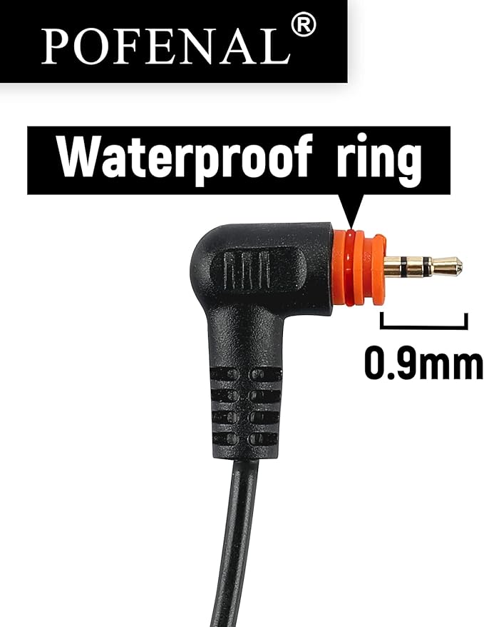 Motorola SL300 Earpiece & TLK 100 Walkie Talkie Headset | SL3500e/SL7550 Radio Headset with Mic PTT | Compatible with Motorola SL300/TLK100/SL1K/SL1M/SL4000(C-Shape, 1 Pack)