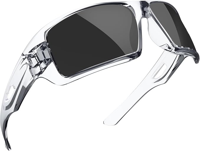 MAXJULI Polarized Wrap Around Sports Sunglasses for Big Heads Men Women UV400 Protection Sun Glasses 8232