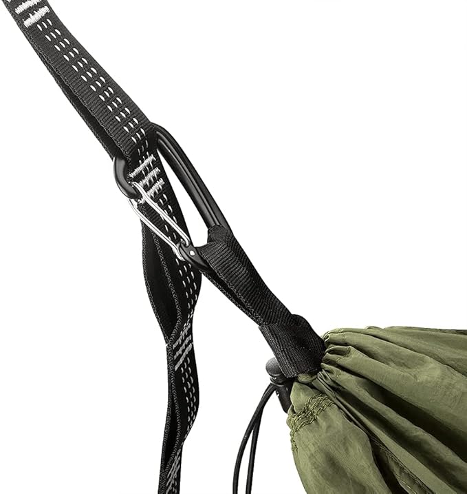 Sunyear Camping Hammock with Removable No See-Um Net, Double & Single Portable Outdoor Hammocks Parachute Lightweight Nylon with Tree Straps for Adventures Hiking Backpacking