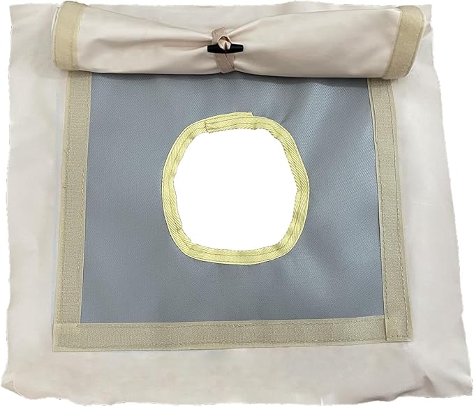 DANCHEL OUTDOOR Stove Jack Kit with Rain Flap Cover for Dia. 4''/5.85'', Fire Resistant Wood Stove Hole for Canvas Tent Hot Tent Chimney, Side Wall A/C 4 Season