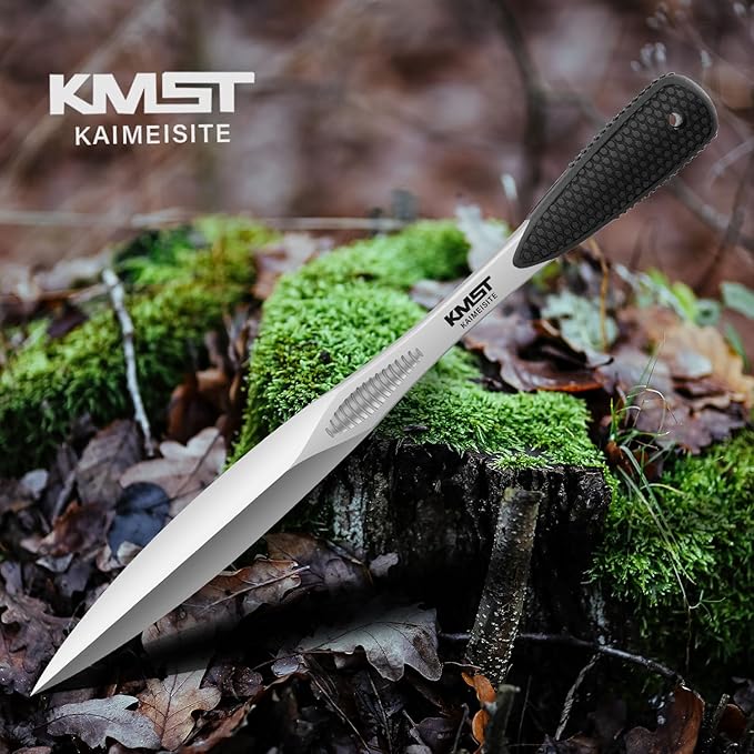 Bayonet Knife with Sheath: Fixed Blade Tactical Bayonet Knives for Survival Hunting Camping - 3.9" Japanese Aus-8 Steel Blade