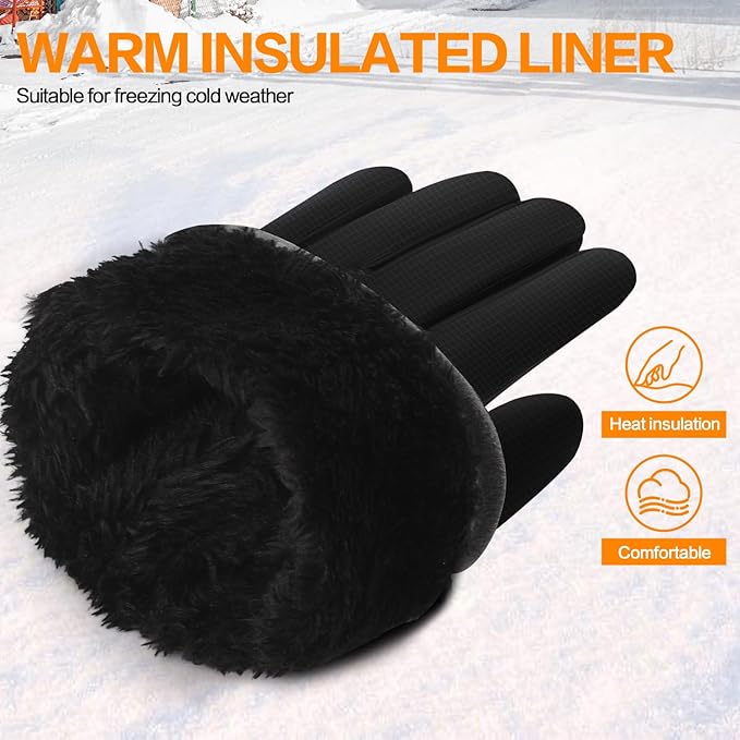 Winter Gloves for Women Running in Cold Weather - Touchscreen Gloves for Bike Hiking