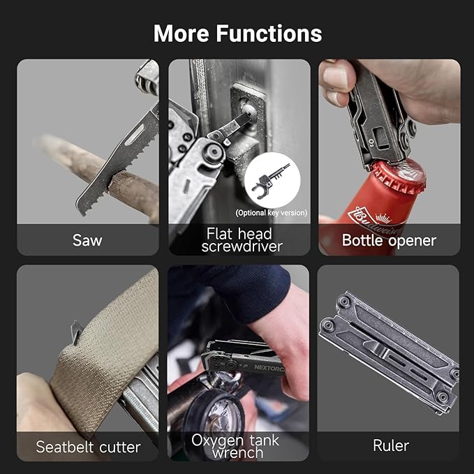 PIONEER 14-IN-1 Multi-tools Heavy Duty Multi tool Set with Scissor Needle Nose Pliers Trauma Shears Pocket Clip Multi-tool for Emergency First Responders
