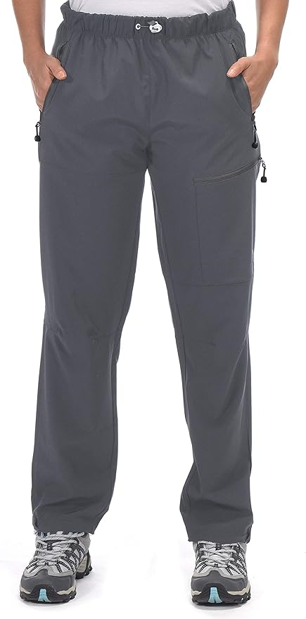 Little Donkey Andy Women's Lightweight Quick Dry Cargo Hiking Pants UPF 50+ Stretch Travel Casual Trousers