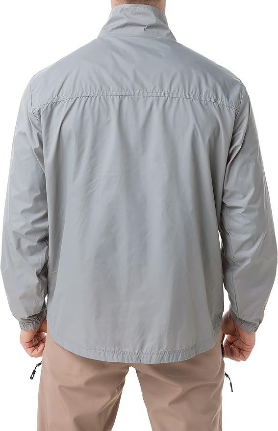 TRAILSIDE SUPPLY CO. Mens Windbreaker Jackets Lightweight Packable Jacket,Windproof and Dustproof