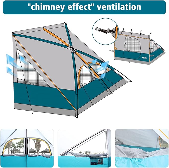 UNP Camping Cube | Pop Up Canopy Side Tent for 10' x 10' Canopies Tent Easy Set Up Gazebo (Canopy/SHELTER NOT Included)